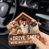 Custom Car Visor Clip - Personalized Birthday Gifts For Dog Lovers, Dog Dad And Mom - Drive Safe Always