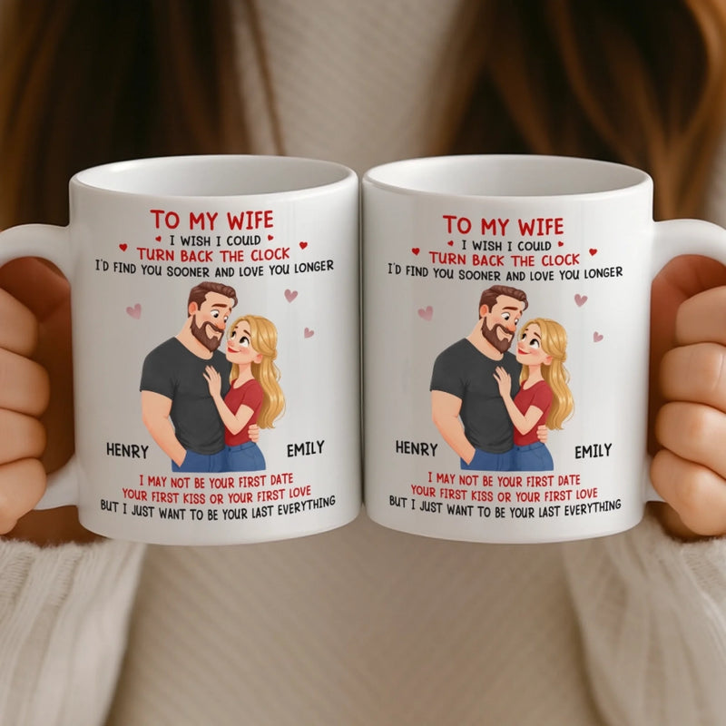 Custom Mug - Personalized Anniversary Wedding Gifts For Husband And Wife, Him And Her - Our Love Stays Steady