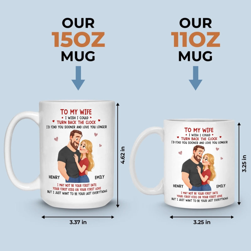 Custom Mug - Personalized Anniversary Wedding Gifts For Husband And Wife, Him And Her - Our Love Stays Steady