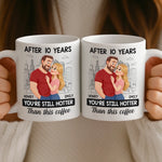 Custom Mug - Personalized Anniversary Wedding Gifts For Husband And Wife, Him And Her - Side By Side Feels Easy