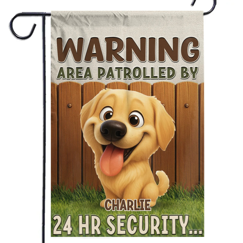 Custom Flag - Personalized Birthday Gifts For Dog Lovers, Dog Dad And Mom - Guarded By Dogs