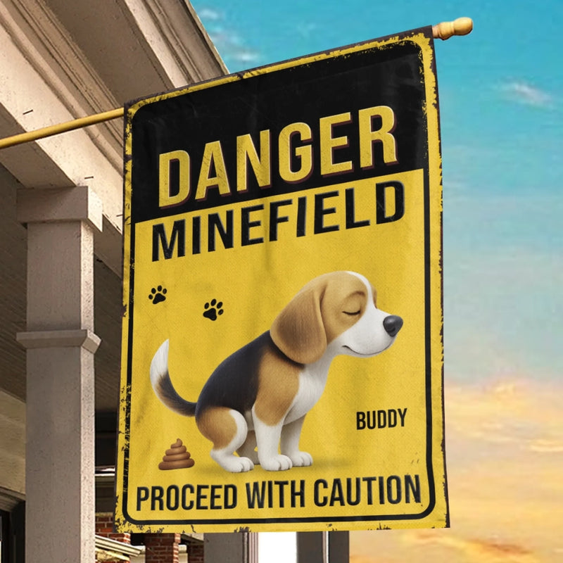 Custom Flag - Personalized Birthday Gifts For Dog Lovers, Dog Dad And Mom - Paws On Guard