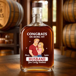 Custom Whiskey Bottle - Personalized Anniversary Wedding Gifts For Husband And Wife, Him And Her - Our Love Keeps Growing