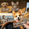 Custom Photo Car Visor Clip - Personalized Birthday Gifts For Dog Cat Lovers, Dog Dad And Mom, Cat Owners - Safe Drive, Happy Paws