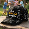 Custom Hat, All Over Print Classic Cap - Personalized Birthday Gifts For Dad, Grandpa - World’s Best Grandpa Crew