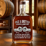 Custom Whiskey Bottle - Personalized Birthday Gifts For Brother - Side By Side Since Day One