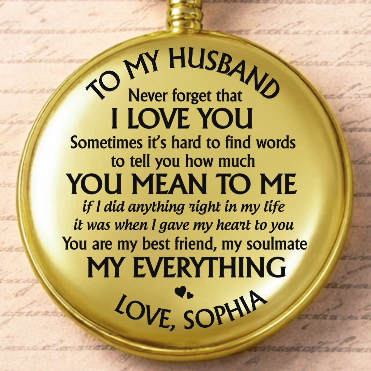 Custom Pocket Watch - Personalized Anniversary Wedding Gifts For Husband And Wife, Him And Her - Love Grows In Our Space