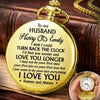 Custom Pocket Watch - Personalized Anniversary Wedding Gifts For Husband And Wife, Him And Her - Our Hearts Stay Connected