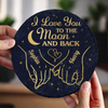 Custom Round Shaped Stone With Stand - Personalized Anniversary Wedding Gifts For Husband And Wife, Him And Her - Our Love Knows No End