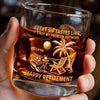 Custom 11oz Whiskey Glass - Personalized Retirement Gifts For Women, Men - Goodbye Tension Hello Pension