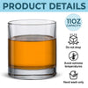 Custom 11oz Whiskey Glass - Personalized Retirement Gifts For Women, Men - Goodbye Tension Hello Pension