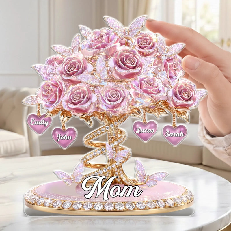Custom Acrylic Plaque - Personalized Mother's Day Gifts For Mom, Grandma - Grateful For Every Moment