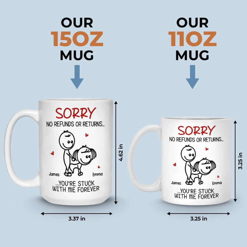 Custom Mug - Personalized Anniversary Wedding Gifts For Husband And Wife, Him And Her - Better Together