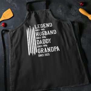 Custom Apron - Personalized Birthday Gifts For Dad, Grandpa - Legend In The Kitchen