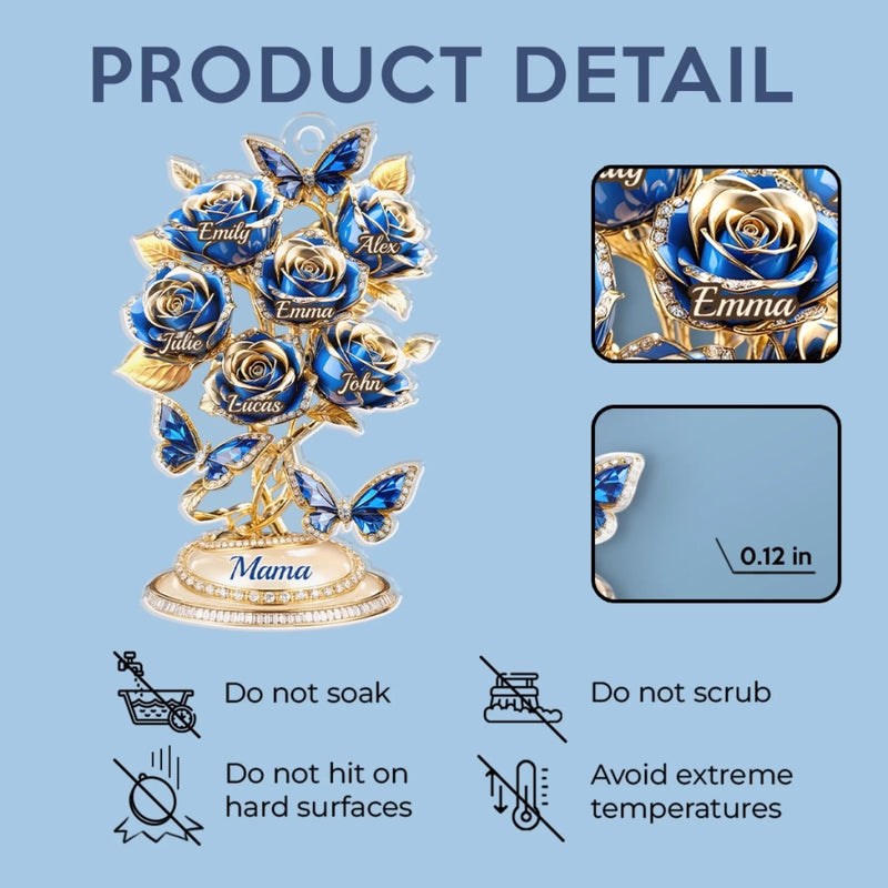 Custom Acrylic Car Ornament - Personalized Mother's Day Gifts For Mom, Grandma - Grandma Makes Life Softer
