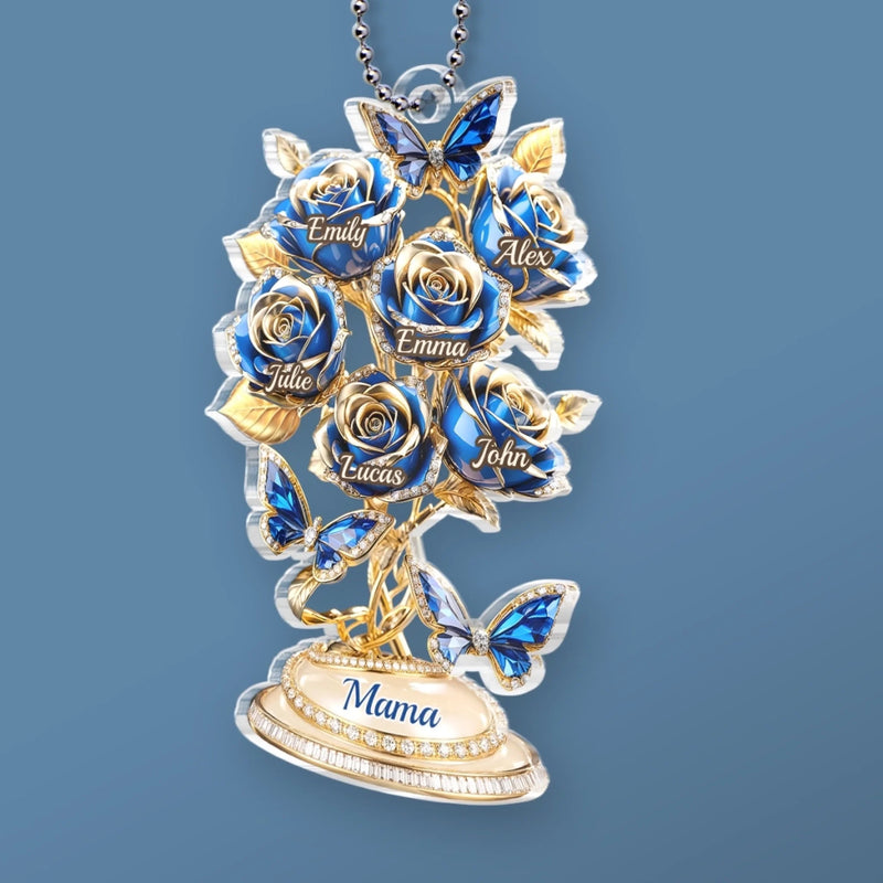 Custom Acrylic Car Ornament - Personalized Mother's Day Gifts For Mom, Grandma - Grandma Makes Life Softer