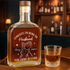 Custom Whiskey Bottle - Personalized Anniversary Wedding Gifts For Husband And Wife, Him And Her - Love Grows Stronger Together