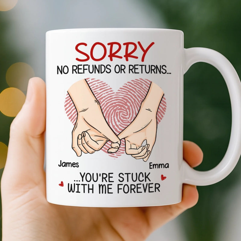 Custom Mug - Personalized Anniversary Wedding Gifts For Husband And Wife, Him And Her - My Forever Person