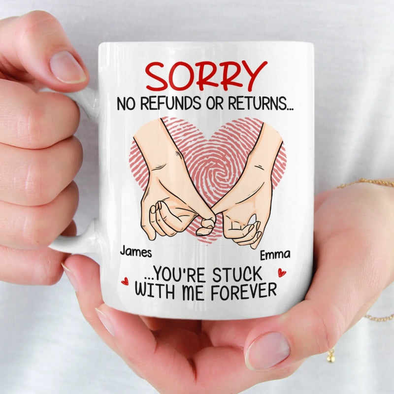 Custom Mug - Personalized Anniversary Wedding Gifts For Husband And Wife, Him And Her - My Forever Person