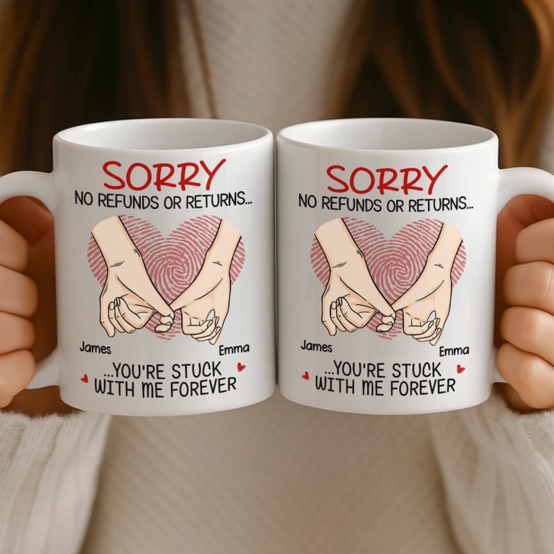 Custom Mug - Personalized Anniversary Wedding Gifts For Husband And Wife, Him And Her - My Forever Person