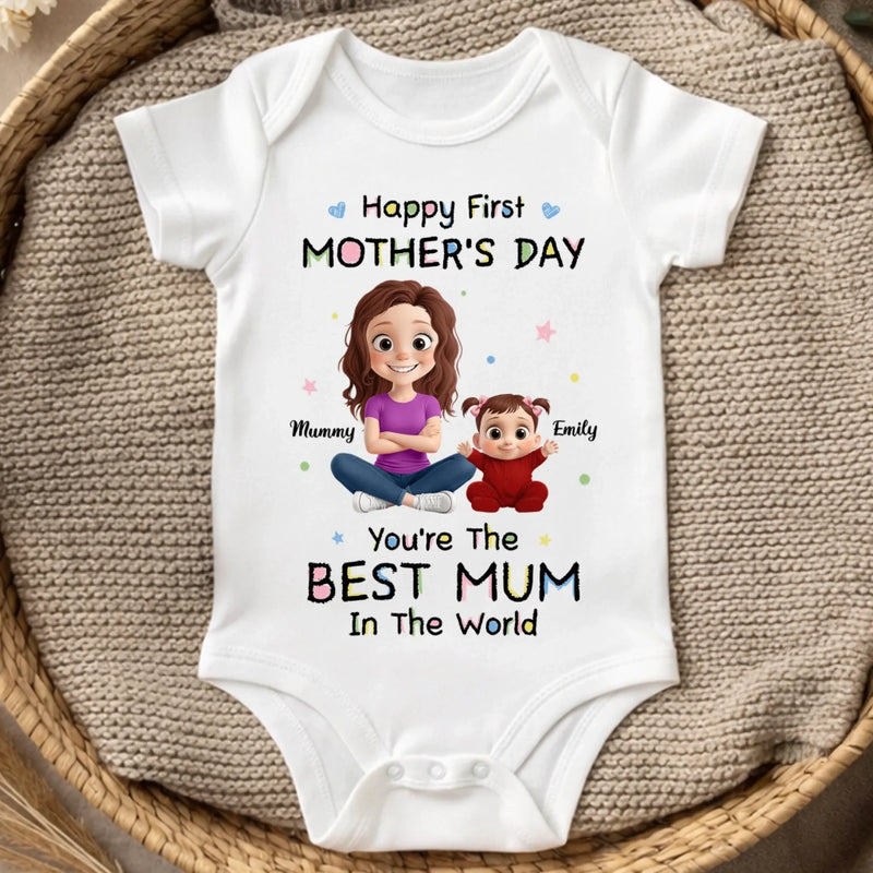 Custom Baby Onesie - Personalized Baby Shower, Gender Reveal Gifts For New Moms, New Dads, New Parents - Tiny Hands Big Dreams
