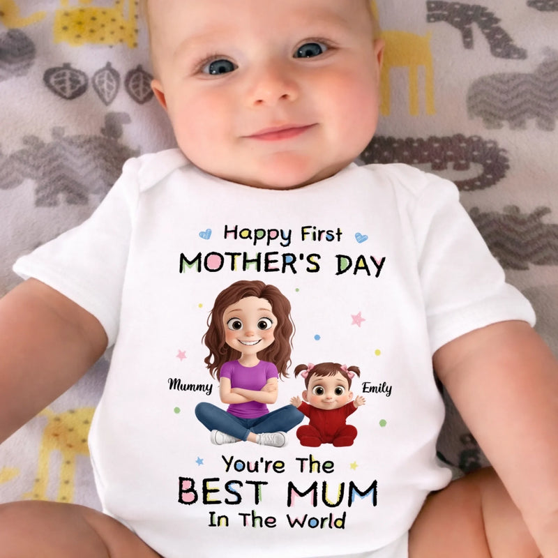 Custom Baby Onesie - Personalized Baby Shower, Gender Reveal Gifts For New Moms, New Dads, New Parents - Tiny Hands Big Dreams