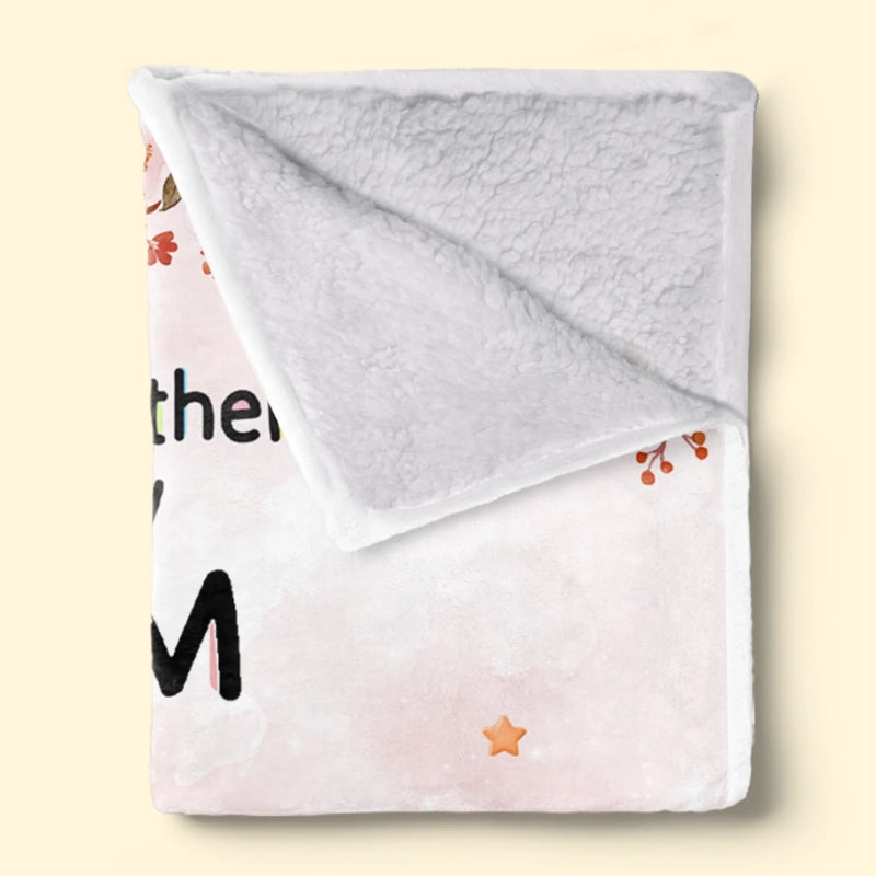 Custom Blanket - Personalized Baby Shower, Gender Reveal Gifts For New Moms, New Dads, New Parents - Welcome To Your Beautiful World