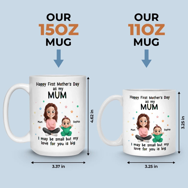 Custom Mug - Personalized Baby Shower, Gender Reveal Gifts For New Moms, New Dads, New Parents - Tiny Life Endless Love