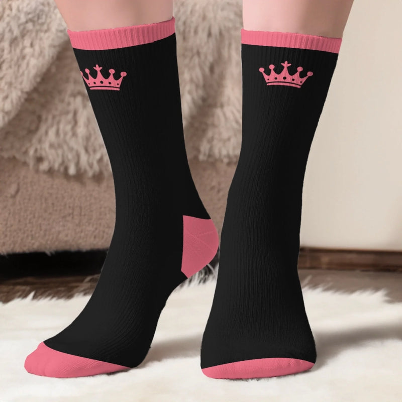 Custom Crew Socks - Personalized Retirement Gifts For Women, Coworker, Work Bestie - Goodbye Work, Hello Life