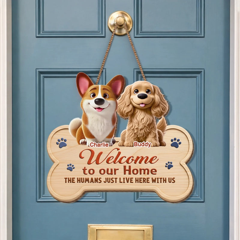 Custom Wood Sign - Personalized Birthday Gifts For Dog Lovers, Dog Dad And Mom - Buddy Rules This House
