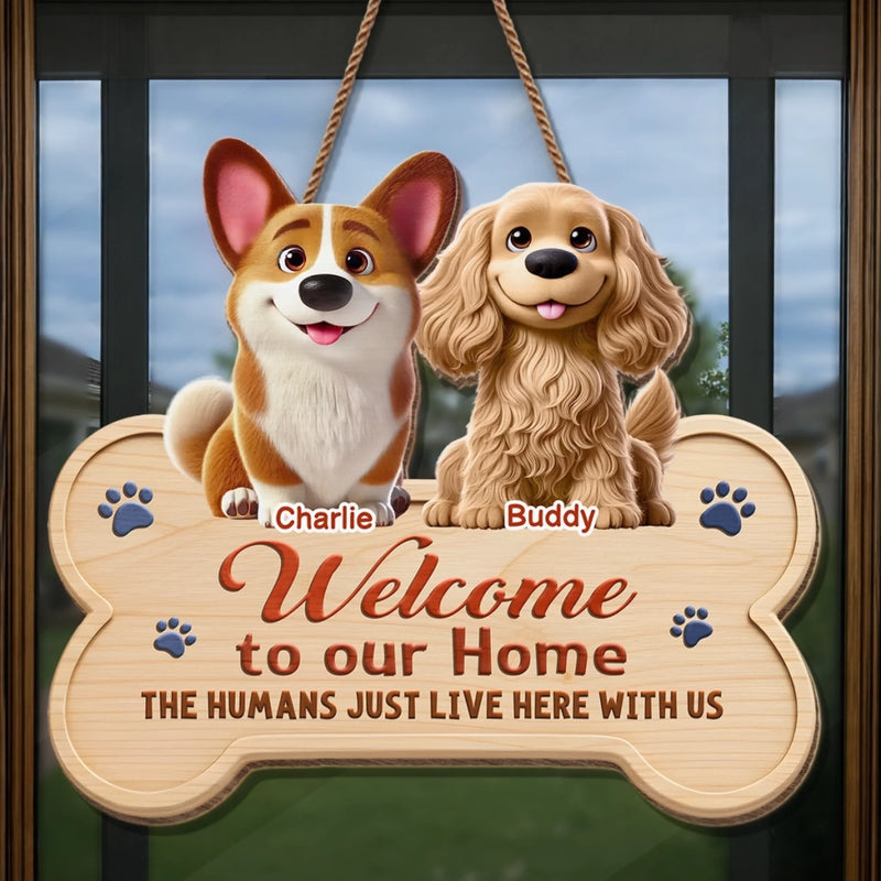 Custom Wood Sign - Personalized Birthday Gifts For Dog Lovers, Dog Dad And Mom - Buddy Rules This House