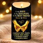 Custom LED Candle - Personalized Anniversary Wedding Gifts For Husband And Wife, Him And Her - To My Soulmate