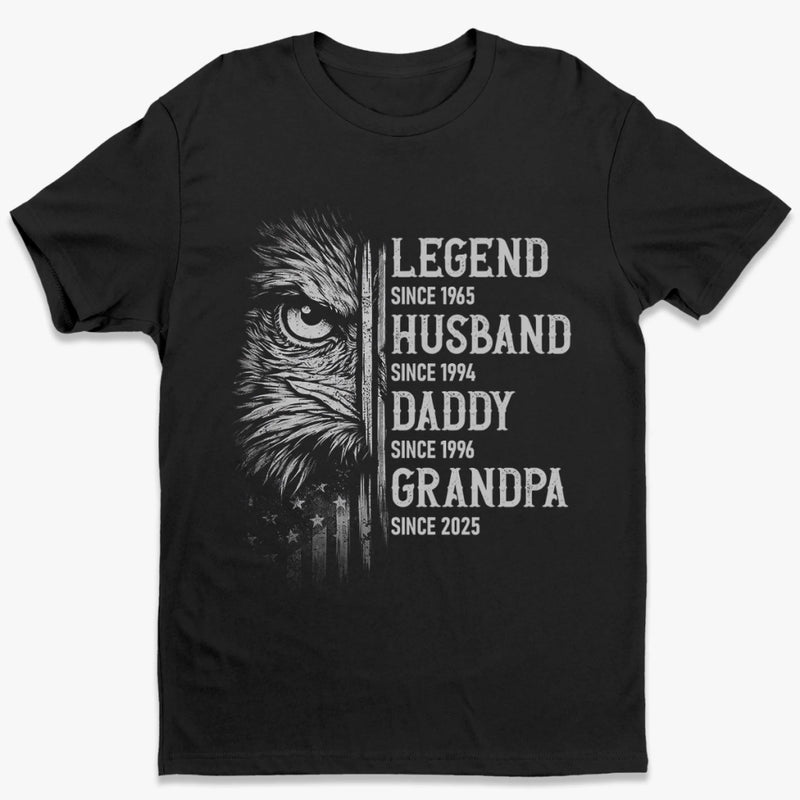 Custom Unisex T-shirt, Premium T-shirt, Hoodie - Personalized  4th Of July Gifts For Dad, Grandpa, Husband - Born To Be Free