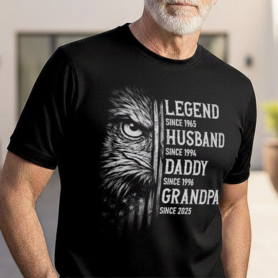 Custom Unisex T-shirt, Premium T-shirt, Hoodie - Personalized  4th Of July Gifts For Dad, Grandpa, Husband - Born To Be Free