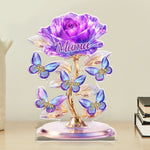 Custom Acrylic Plaque - Personalized Mother's Day Gifts For Mom, Grandma - A Crystal Garden Of Love