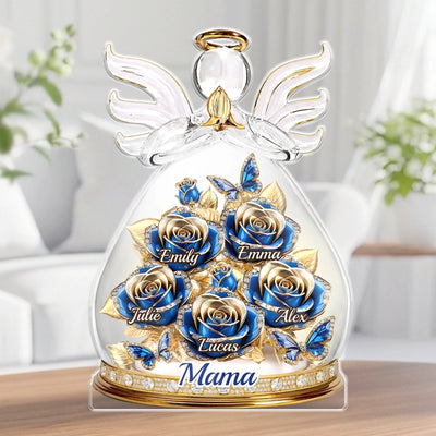 Custom Acrylic Plaque - Personalized Mother's Day Gifts For Mom, Grandma - An Angel’s Embrace Of Love