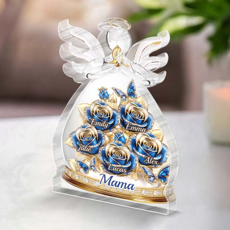 Custom Acrylic Plaque - Personalized Mother's Day Gifts For Mom, Grandma - An Angel’s Embrace Of Love