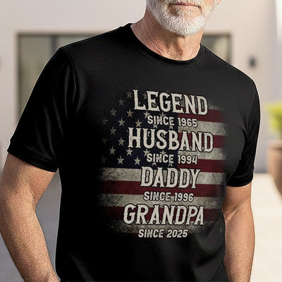 Custom Unisex T-shirt, Premium T-shirt, Hoodie - Personalized 4th Of July Gifts For Dad, Grandpa, Husband - My Favorite Hero