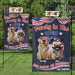 Custom Flag - Personalized America 250th Anniversary Gifts For Dog Lovers, Dog Dads, Dog Moms - Pawty In The USA