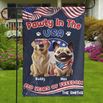 Custom Flag - Personalized America 250th Anniversary Gifts For Dog Lovers, Dog Dads, Dog Moms - Pawty In The USA