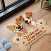 Custom Shaped Doormat - Personalized Birthday Gifts For Dog Lovers, Dog Dad And Mom - Dogs Welcome Humans Tolerated