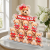 Custom Teddy Bear Acrylic Plaque - Personalized Mother's Day Birthday Gifts For Mom, Grandma - Her Love Keeps Them Close