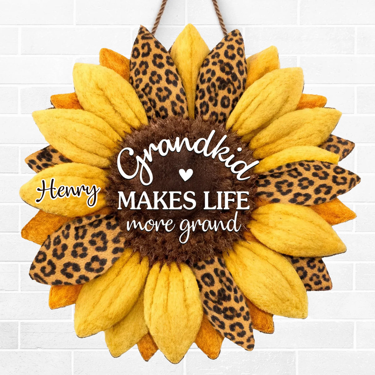 Custom Wood Sign - Personalized Birthday Gifts For Mom, Grandma - Our Family’s Heart