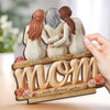 Custom 2-Layered Wooden Plaque - Personalized Mother's Day Birthday Gifts For Mom, Grandma - Held By Closeness