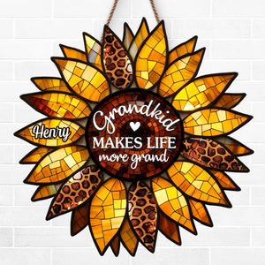 Custom Wood Sign - Personalized Birthday Gifts For Mom, Grandma - Forever Thankful For You