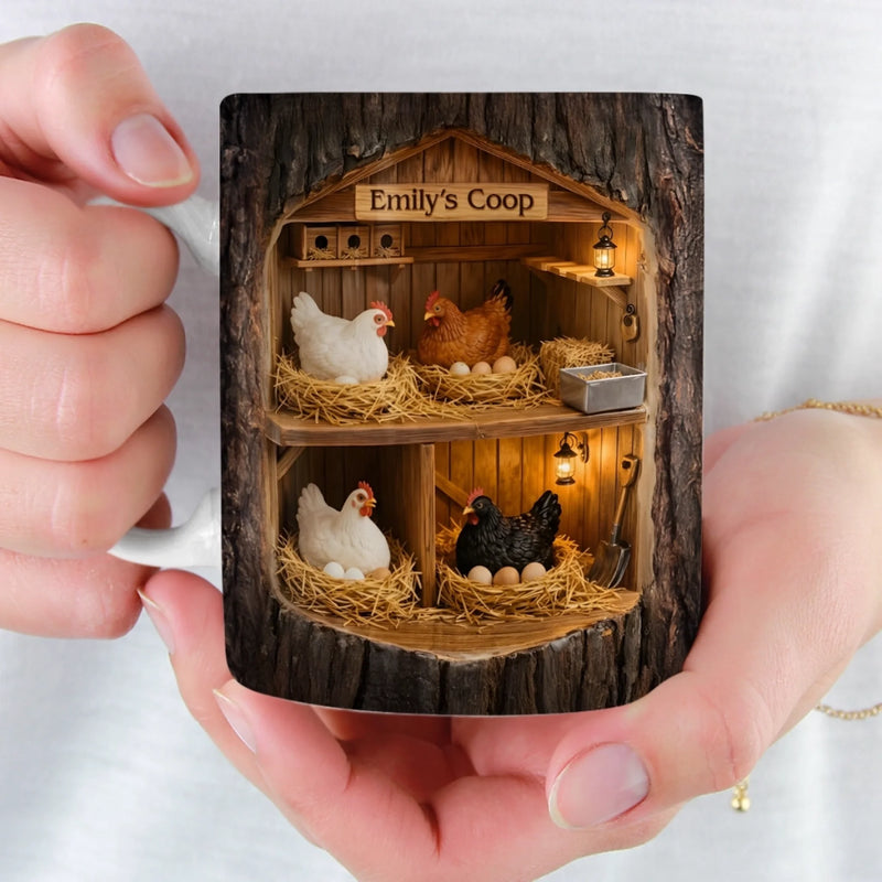 Custom Mug - Personalized Birthday Gifts For Women, Men - A Little Coop A Lot Of Love