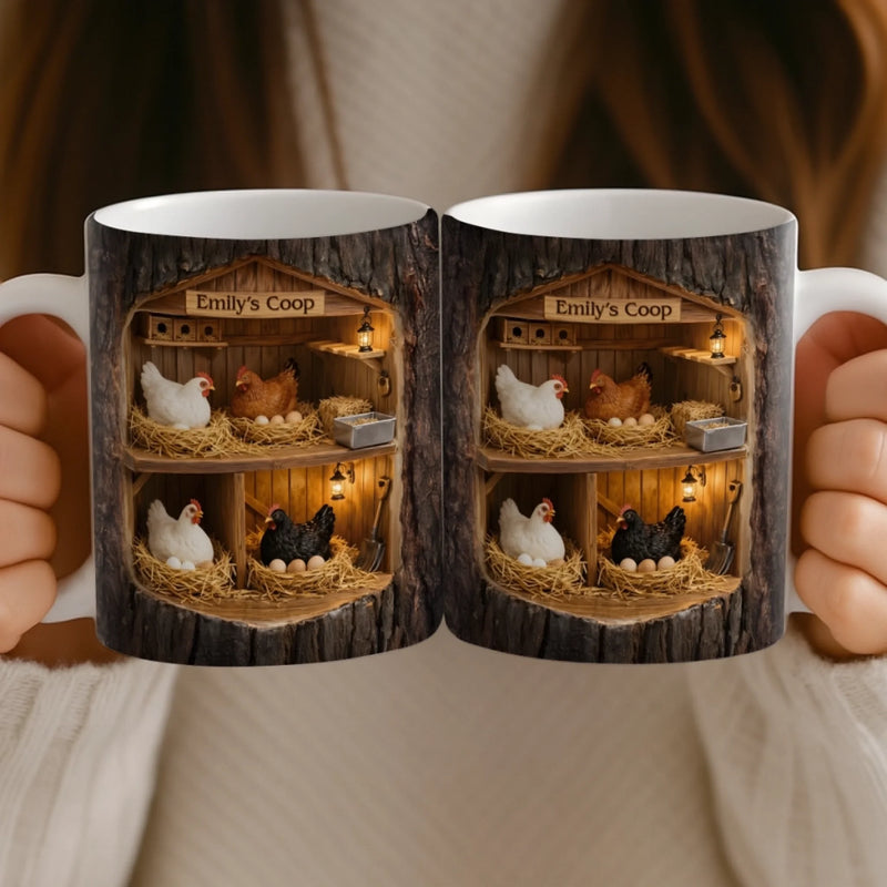 Custom Mug - Personalized Birthday Gifts For Women, Men - A Little Coop A Lot Of Love
