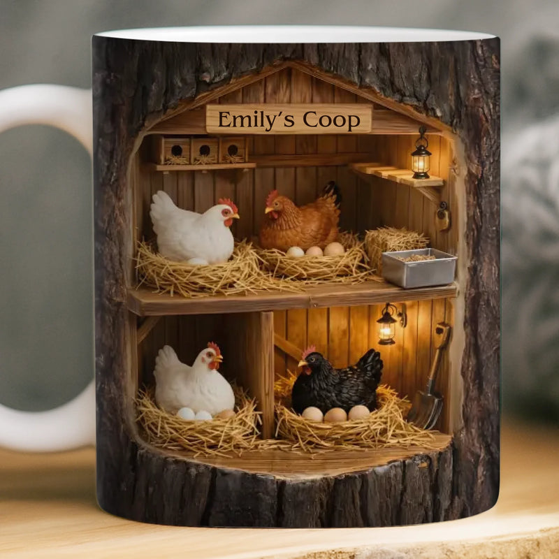 Custom Mug - Personalized Birthday Gifts For Women, Men - A Little Coop A Lot Of Love