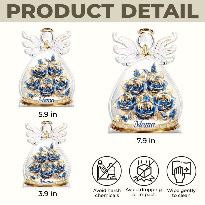 Custom Acrylic Plaque - Personalized Mother's Day Gifts For Mom, Grandma - An Angel’s Embrace Of Love