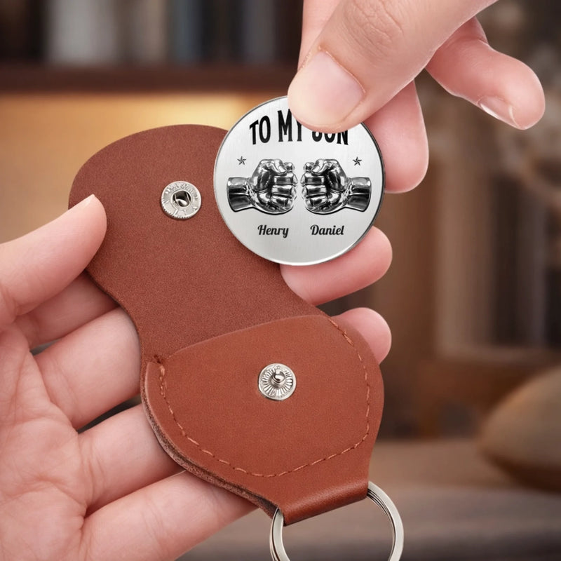 Custom Pocket Hug - Personalized Birthday Gifts For Son - My Little Boy Yesterday, My Friend Today